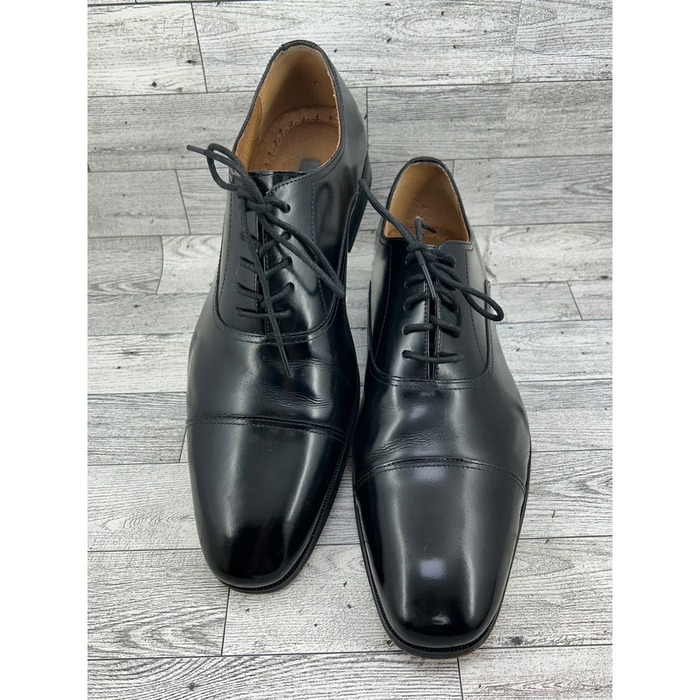 Florsheim Men Black Leather Cap Toe Oxford Dress Shoes 11339-001 Size 9D